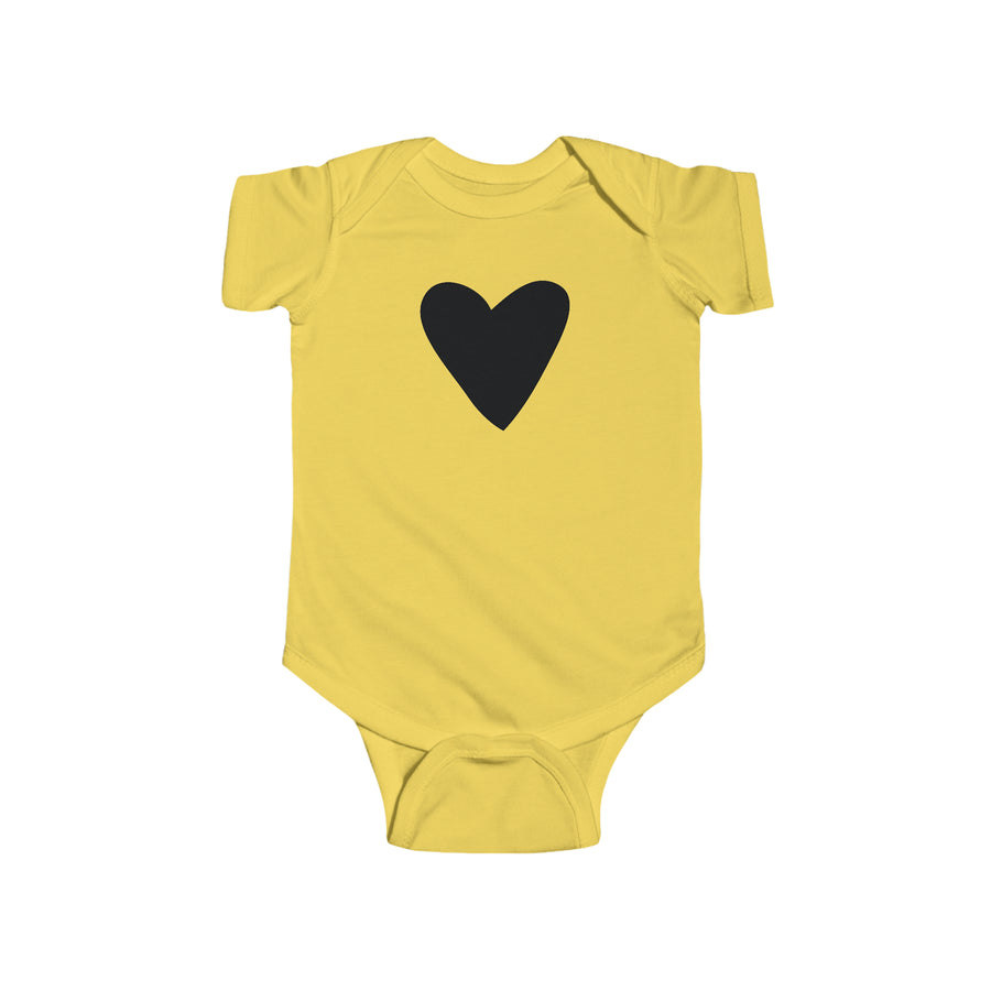 Infant Baby Heart Graphic Jersey Bodysuit Onesie