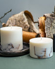 Handmade Birch Bark Soy Candle from Latvia - Unique & Eco-Friendly with Authentic Birch Essence by TL Candles at www.brixbailey.com