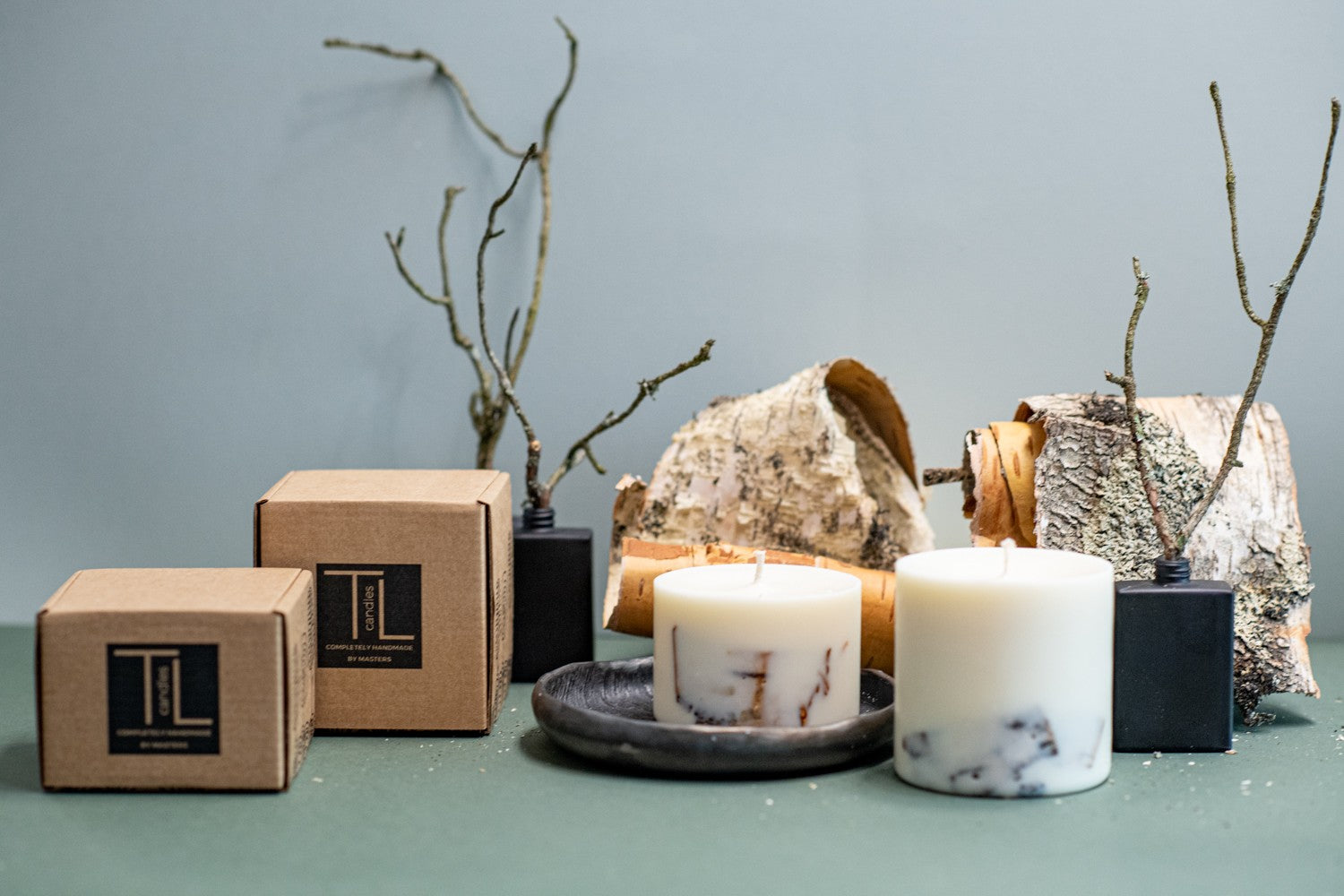 Handmade Birch Bark Soy Candle - Inspired by Latvian Forests, Eco-friendly &amp; Unique by TL Candles at www.brixbailey.com