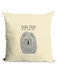 Fluff Up Your Space: Cream Chow Chow Cushion - The Aloof Floof Edition