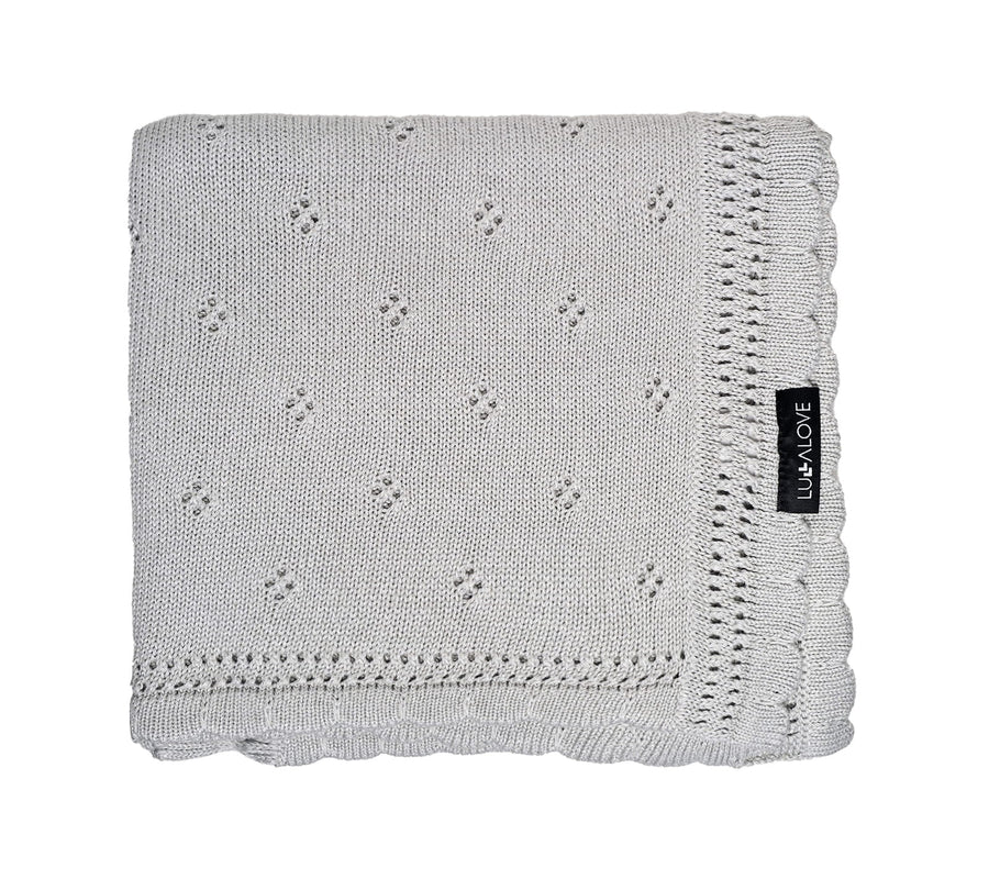 Softest Natural Bamboo & Cotton Cellular Baby Blanket - Hypoallergenic, Breathable, All-Season Comfort for Newborns by Lullalove UK at brixbailey.com