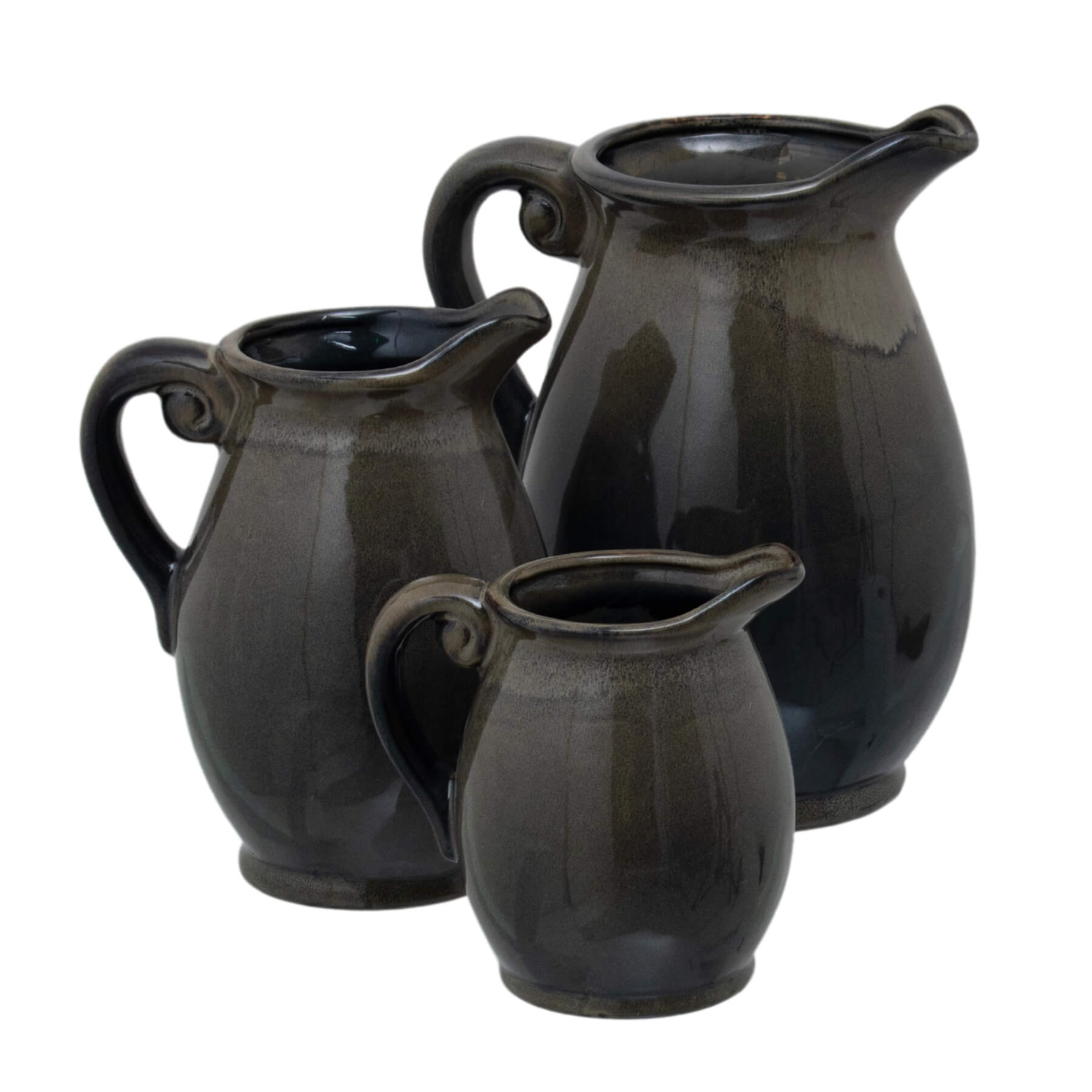 Elegant Small Olive Olpe Vase | Handcrafted Home Decor