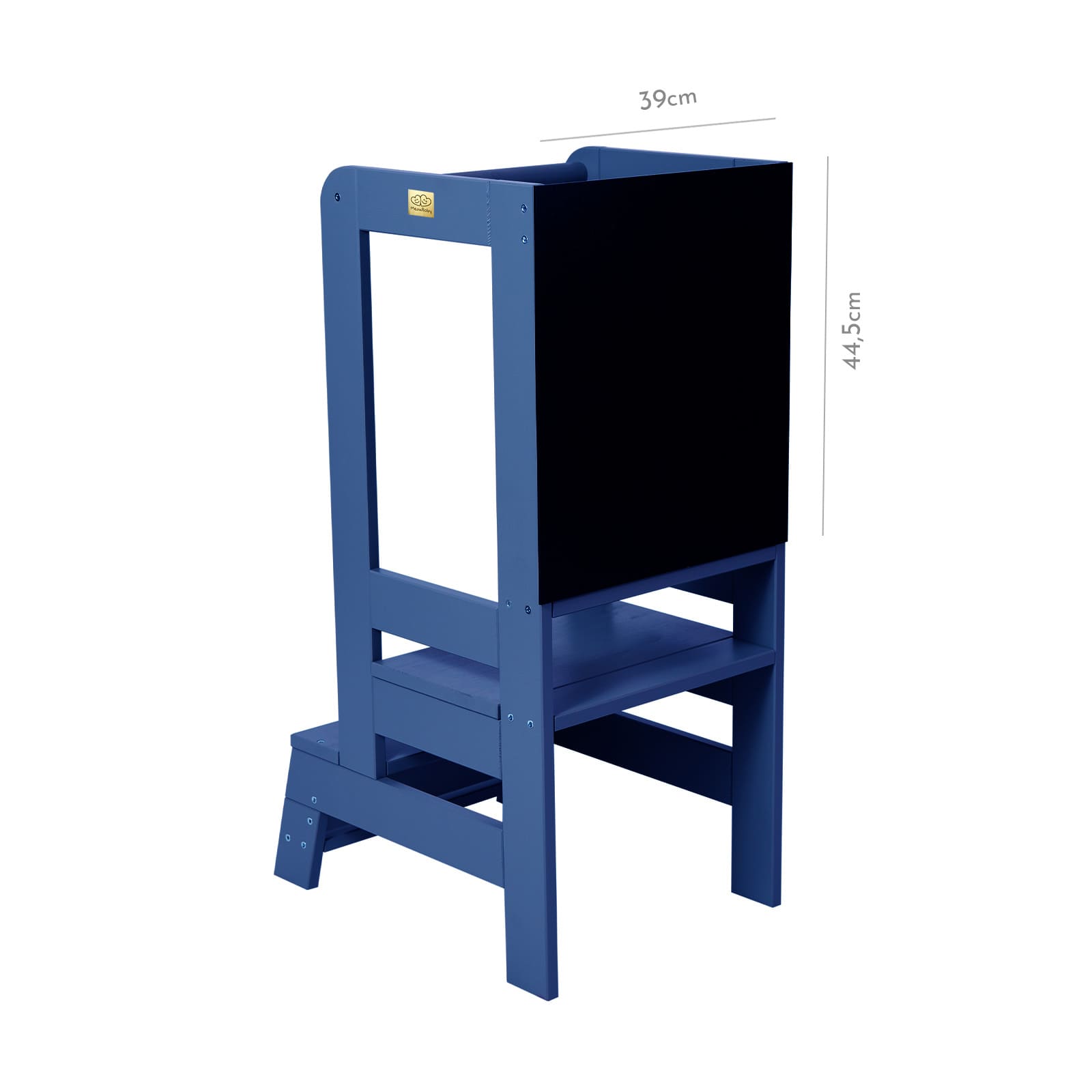 Wooden Kitchen Helper for Children with Activity Board Blue