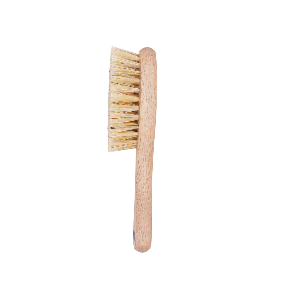 Cradle Cap Baby Brush - Natural Pig Bristles & Wooden Handle for Sensitive Scalp by Lullalove UK at brixbailey.com