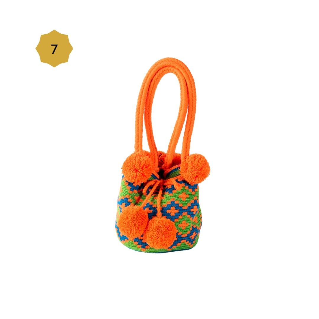 Mini Mochila Bucket Bag With Patterns