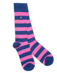 Beach Hut Sock Box - 2 Pairs of Bamboo Socks (His)
