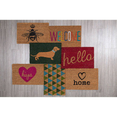Welcome Multicolour Coir Doormat | Filta