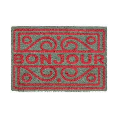 Neon Bonjour Doormat | Coir