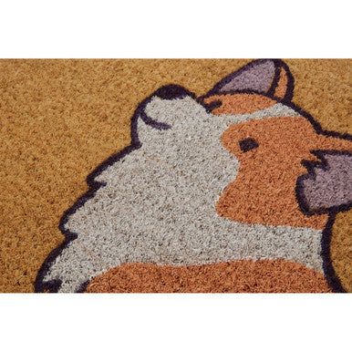 Corgi Dog Coir Doormat | Filta