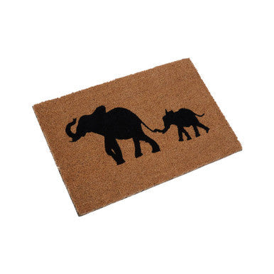 Elephant and Baby Elephant Doormat | Filta