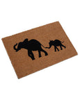 Elephant and Baby Elephant Doormat | Filta