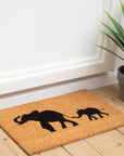 Elephant and Baby Elephant Doormat | Filta