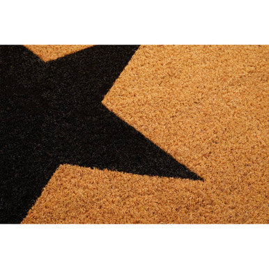 Black Star Extra Large Coir Doormat | Filta