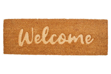 Embossed Welcome Coir Rectangular Doormat | Filta