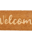 Embossed Welcome Coir Rectangular Doormat | Filta