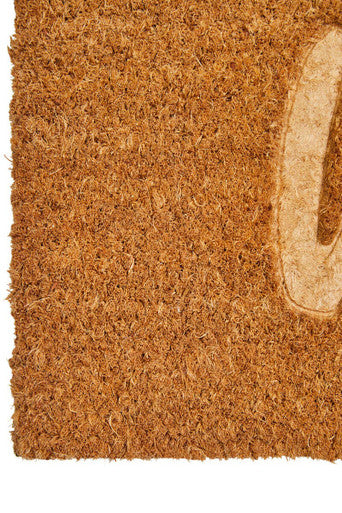 Embossed Welcome Coir Rectangular Doormat | Filta