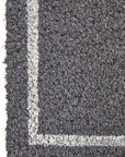 Hello Grey and White Rectangular Coir Doormat | Filta