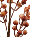 Tall Autumn Branch with Orange Berries for Natural Fall Home Decor