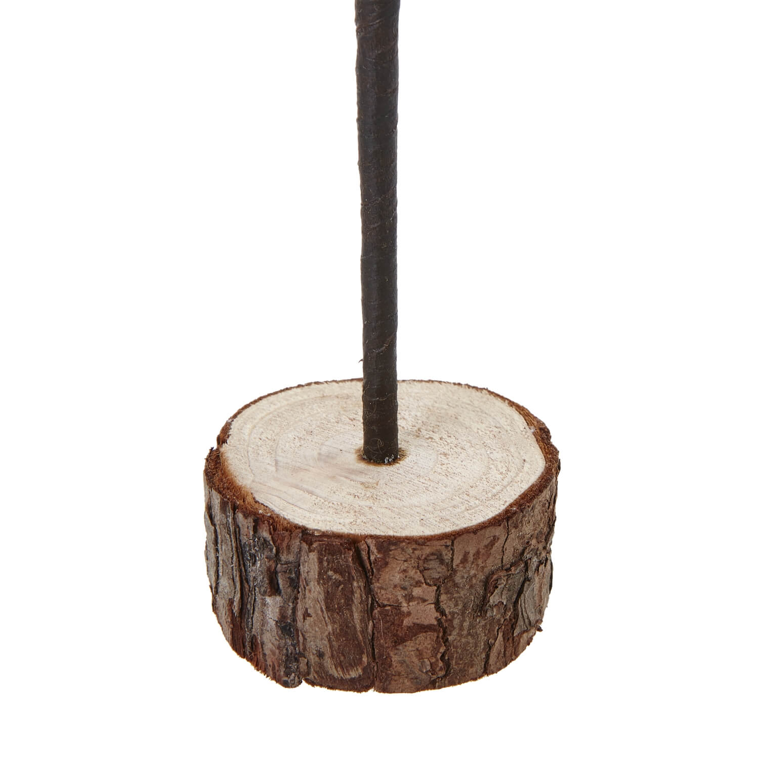 Snowy Spindle Tree Log Medium Winter Tabletop Decor