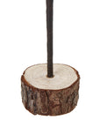 Snowy Spindle Tree Log Medium Winter Tabletop Decor
