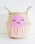 Pink Jellyfish Basket - Large