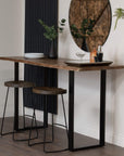 Live Edge Solid Acacia Wood Bar Table