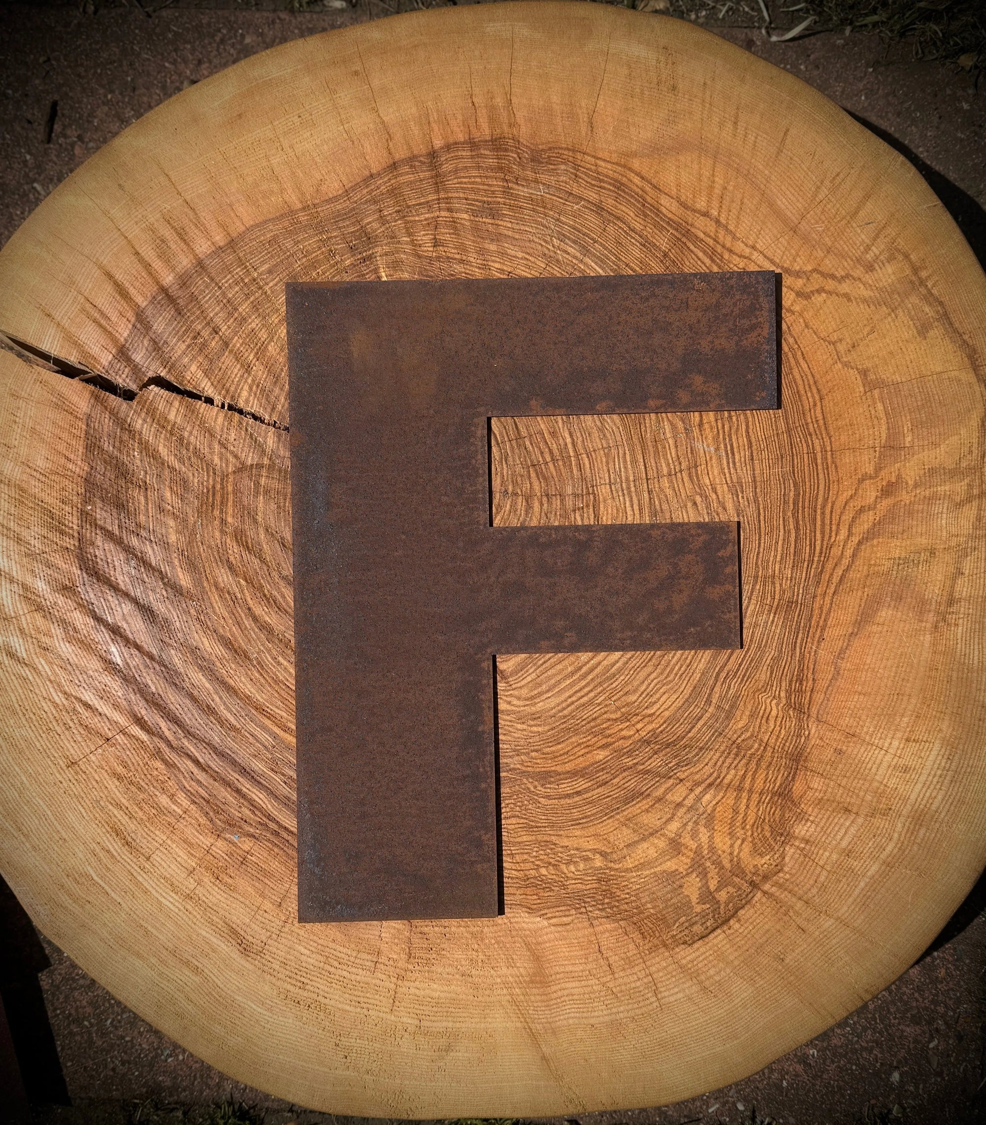 Rusty Metal Letters , Signs For The Home And Garden A–Z | Fat Font 5" Lettering