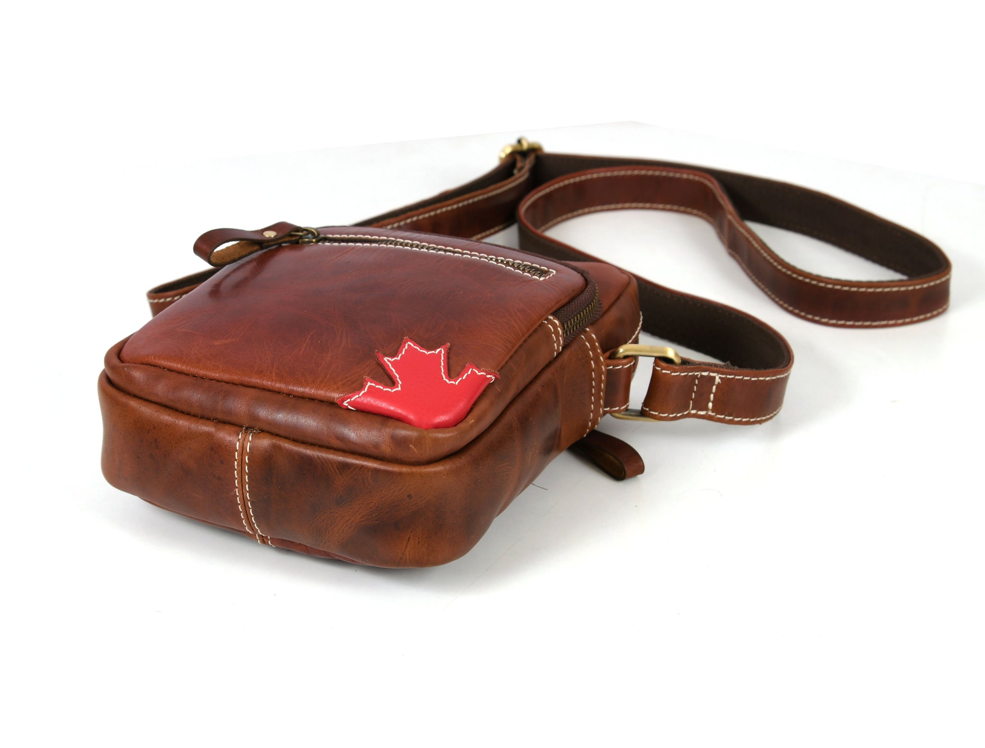 Leather Flight Crossbody Bag – Stylish &amp; Travel Ready