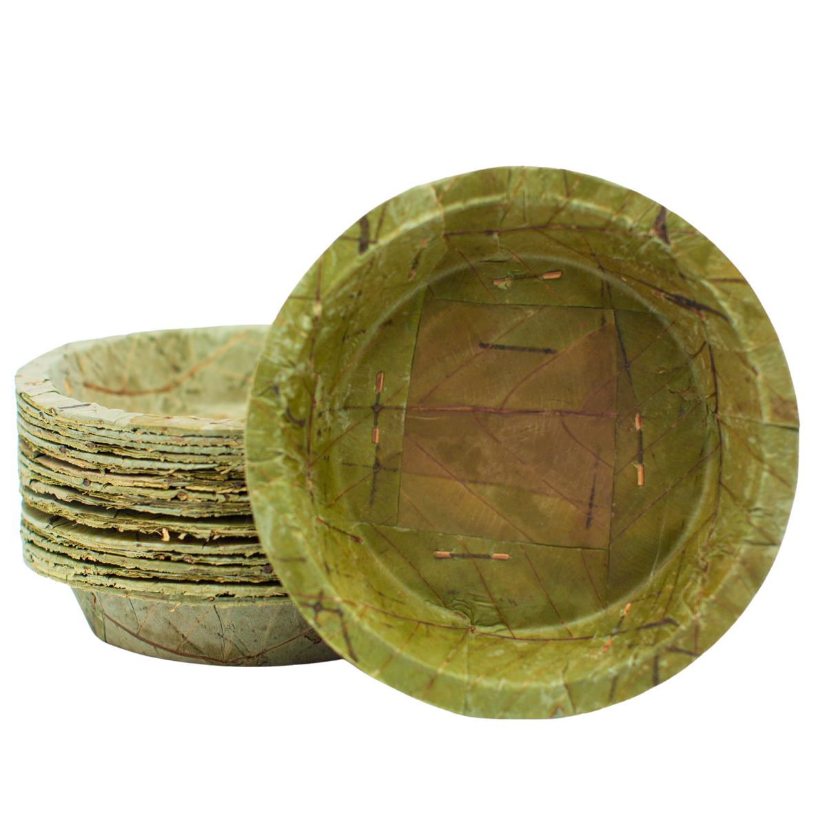 Large Disposable Leaf Bowls - 19cm / 7.5 inch diameter