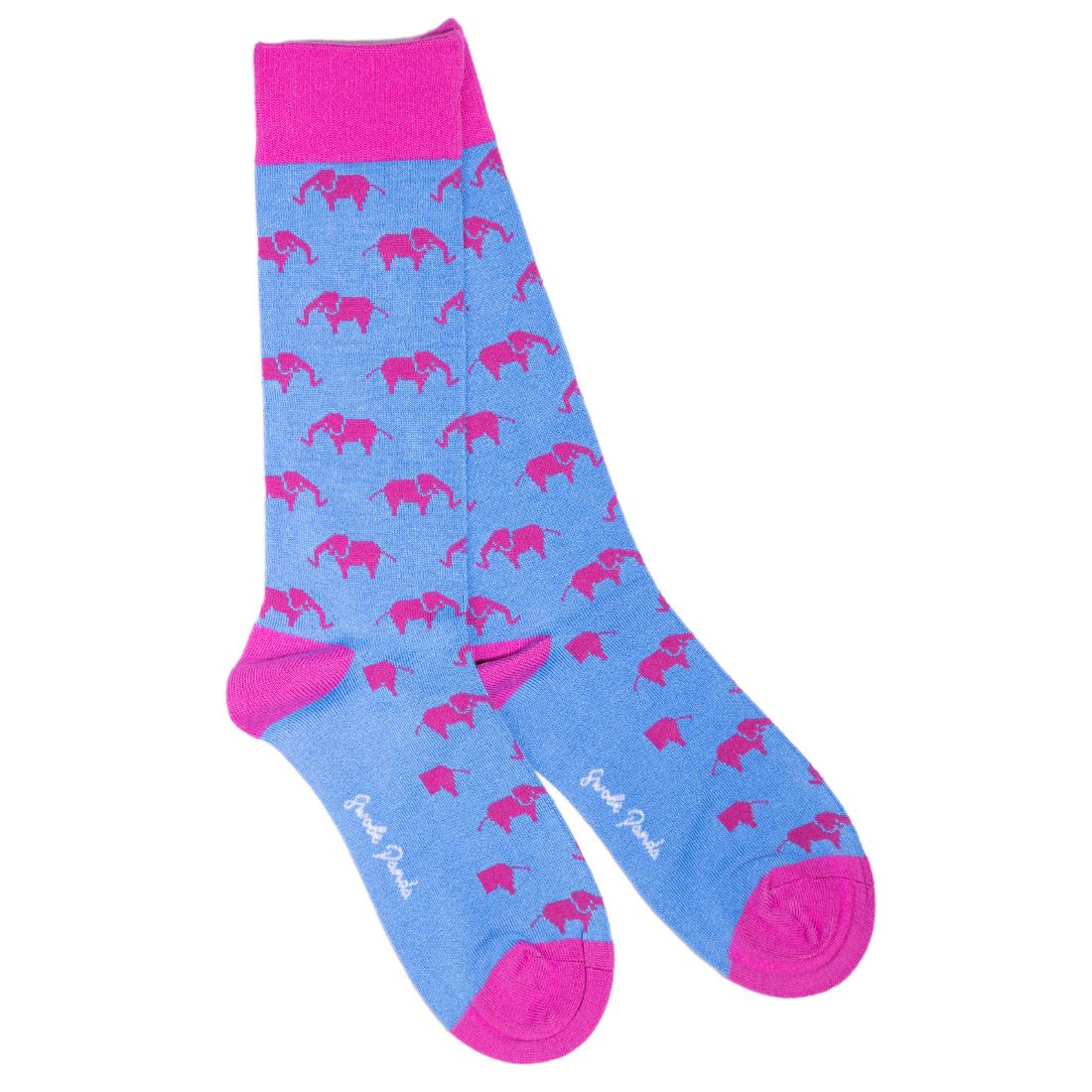 Elephant &amp; Flamingo Bamboo Sock Bundle - Four Pairs