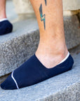 Navy "No-Show" Bamboo Socks