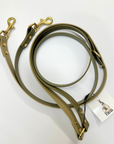 Bentley Multiway Dog Lead in Olive & Khaki