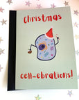 Christmas cell-ebrations microbiology science card