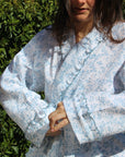 Paisley Blue Muslin Dressing Gown