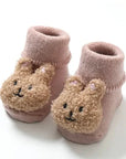 Boucle Teddy Slipper Socks For Little Feet