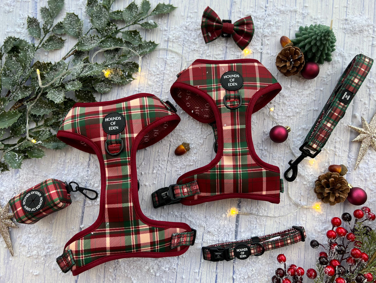 Tartan Me Up - Red &amp; Cream Tartan Dog Snood