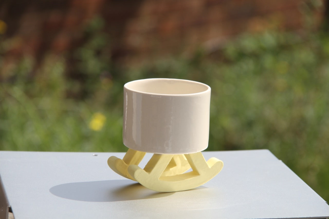 Yellow Rocky Chair Whisky Cup