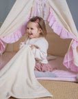 Soft Pink Tipi Tent Set – Inspire Creative Play & Comfort by Sówka at brixbailey.com