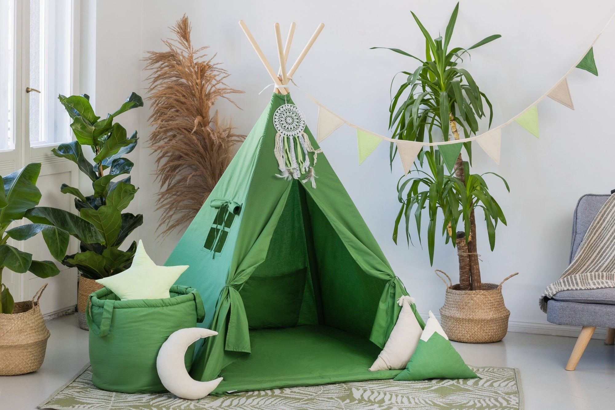 Ultimate Tipi Tent Set for Kids – Creative & Comforting Play Space by Sówka at brixbailey.com