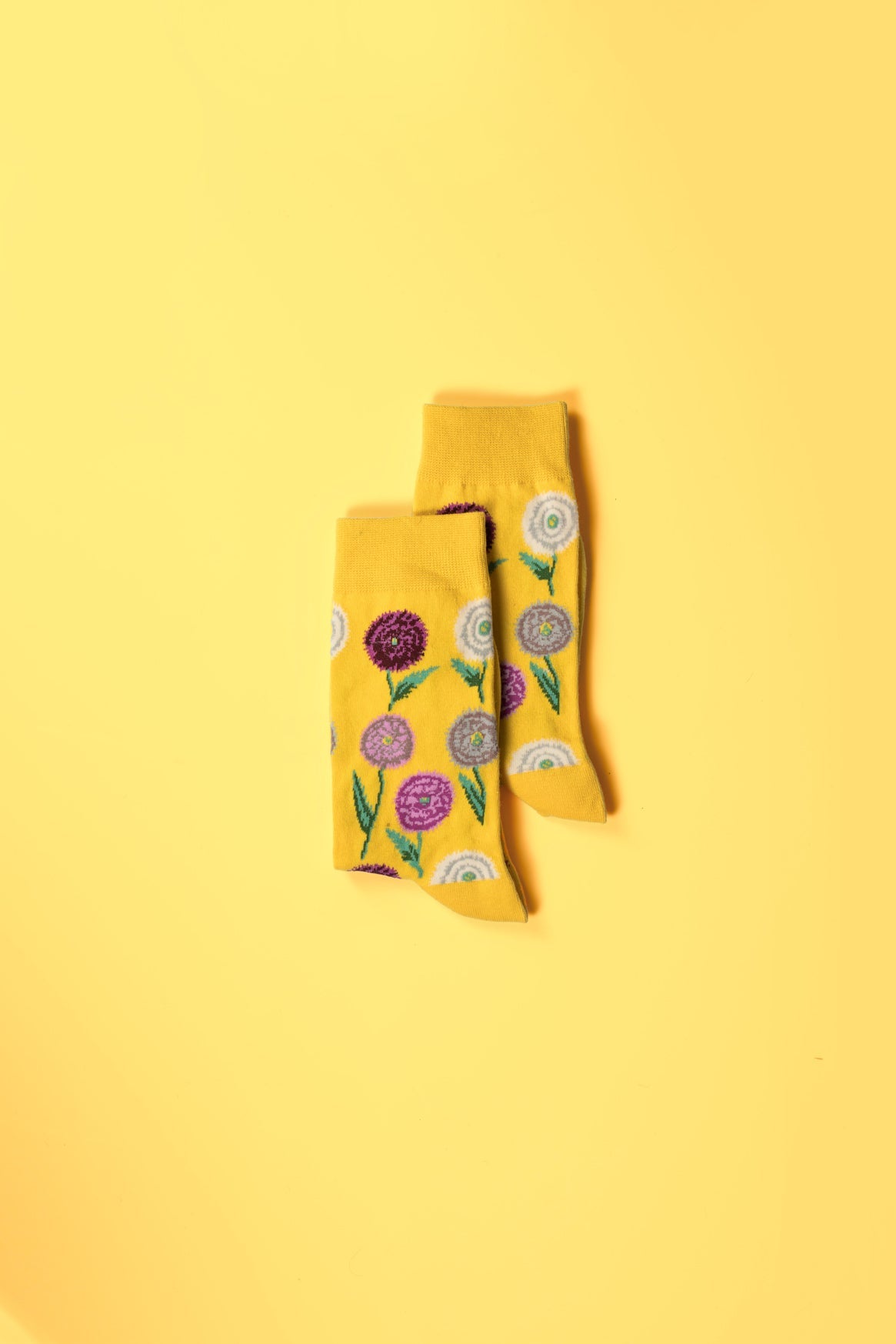 Luxury floral socks for women, spring-inspired leaves and flowers design, soft cotton blend, 3-pack, best-selling trending socks by Body and I at brixbailey.com