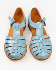 Handmade Leather Fisherman Sandals Light Blue