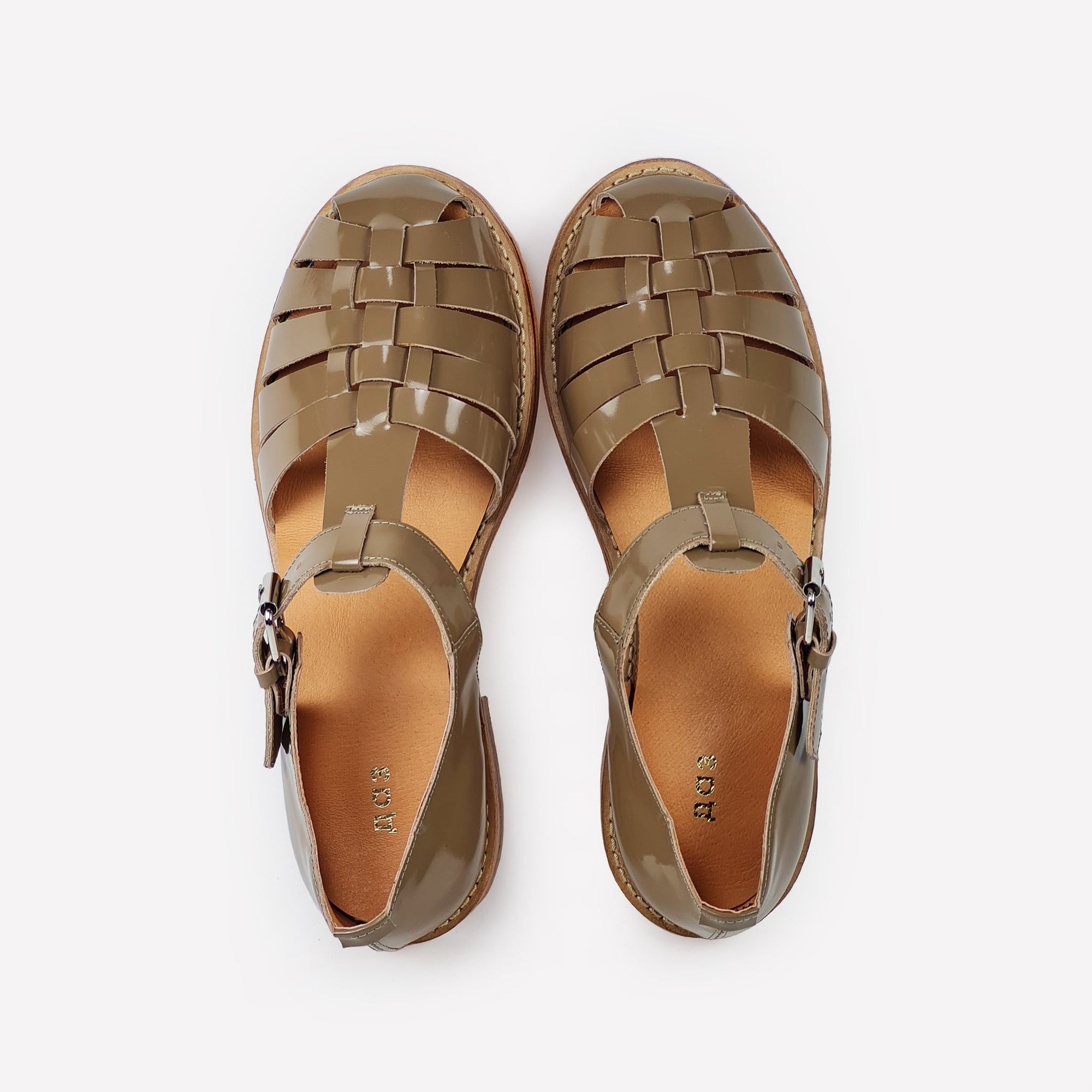 Handmade Leather Fisherman Sandals Beige