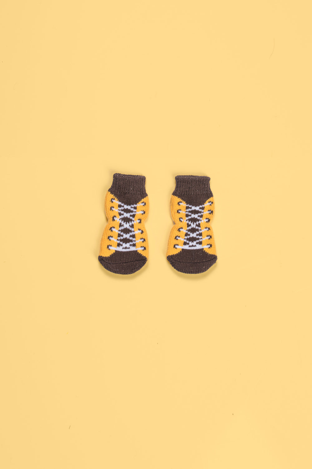 Premium non-slip dog socks, paw protectors for clean dry paws, pack of 3 with pumpkin sneakers heart designs, best-selling pet accessories by Body and I at brixbailey.com