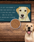 Starving Since Breakfast Pet Bowl Mat – Featuring the Yellow Labrador