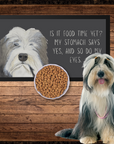 Bearded Collie Pet Bowl Mat – The 'Is It Food Time Yet?' Edition!
