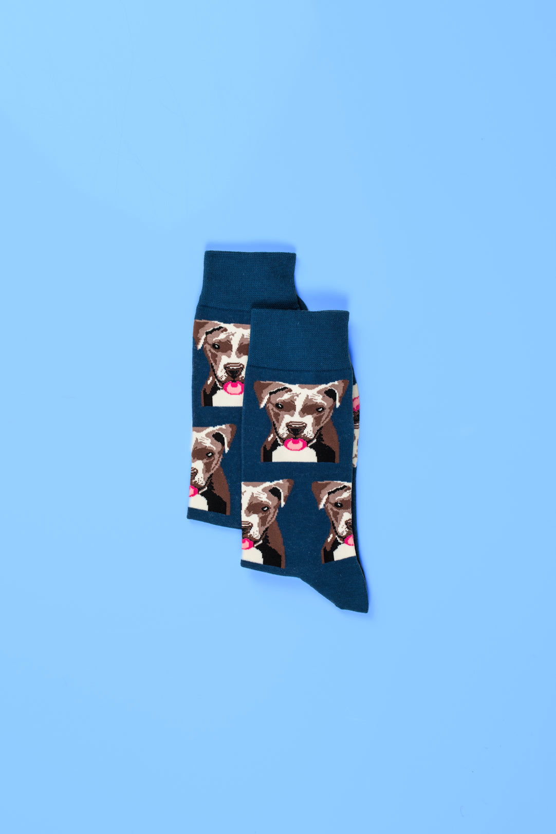 Dog pattern socks pack of 4, premium cotton blend, black and navy blue, stylish dog lover socks, best-selling men&#39;s socks size 40-45 by Body and I at brixbailey.com