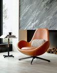 Snail Brown Chair, Leather