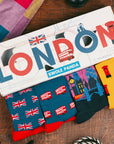 London Sock Box - 4 Pairs of Bamboo Socks (His)