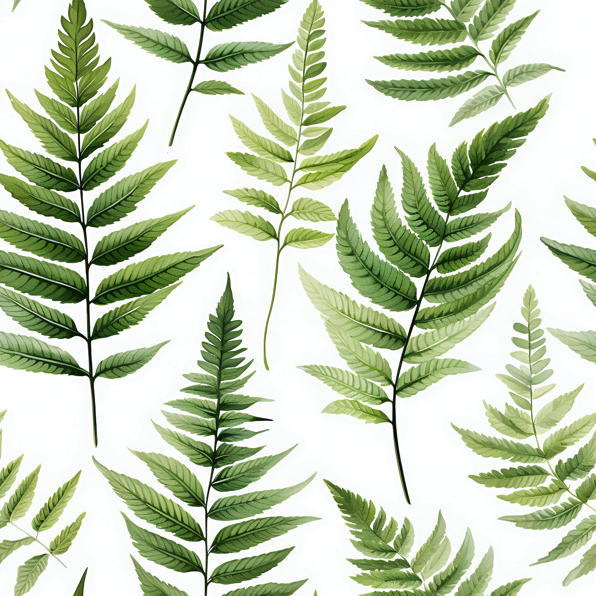 Green Fern Botanical Wallpaper