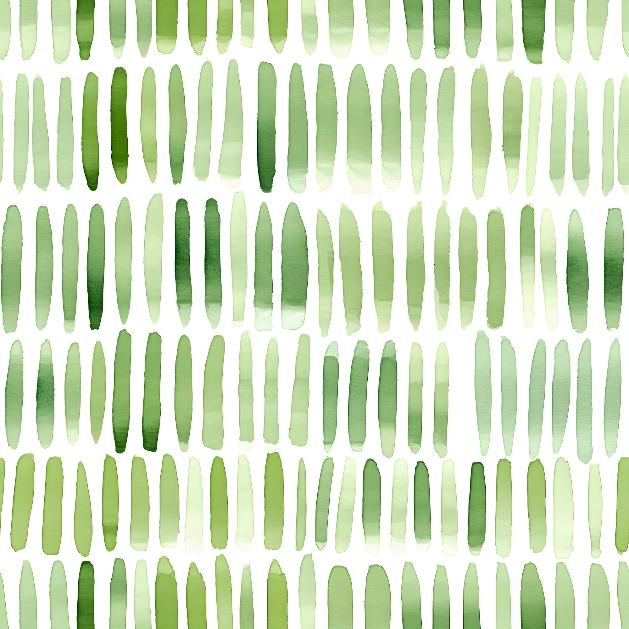 Green Watercolor Brushstroke Pattern Wallpaper